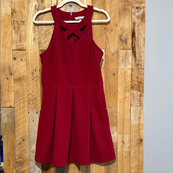 Speechless Red Sleeveless Dress - Picture 1 of 1